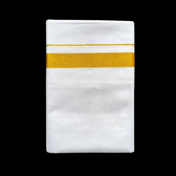 White Double Dhoti - 503006