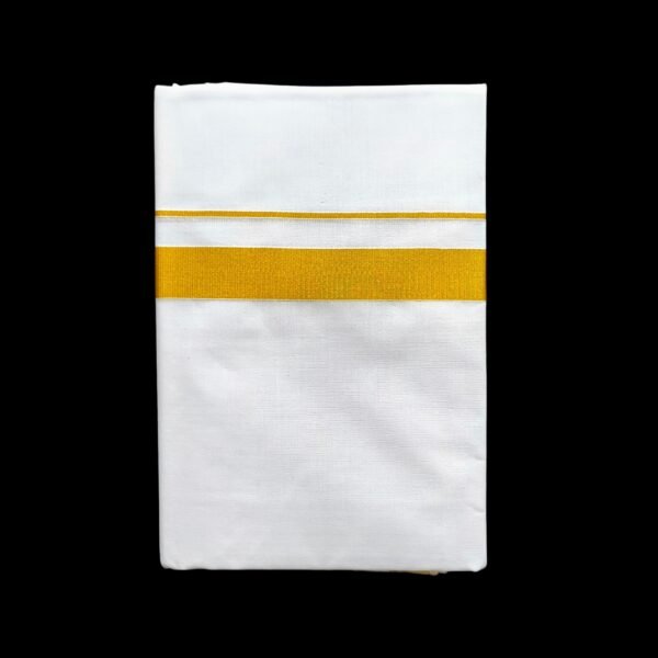 White Double Dhoti - 505064