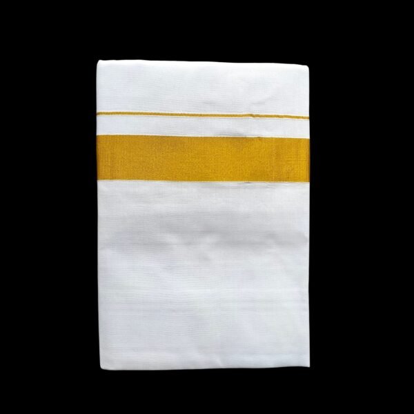 White Double Dhoti - 505065