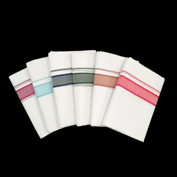 White Double Dhoti - 504211