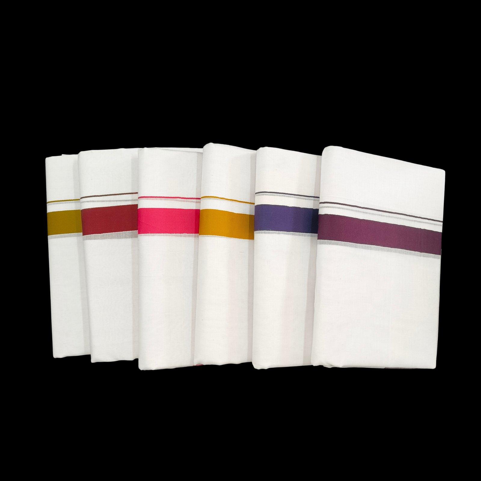 White Double Dhoti - 504212