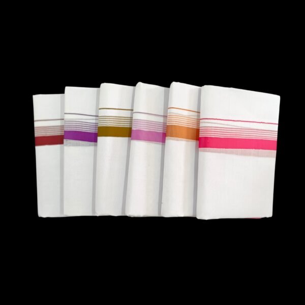 White Double Dhoti - 504213