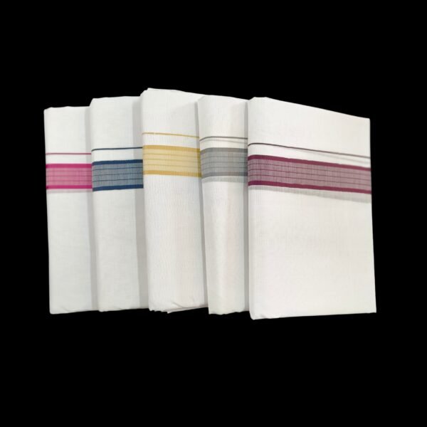 White Double Dhoti - 504214