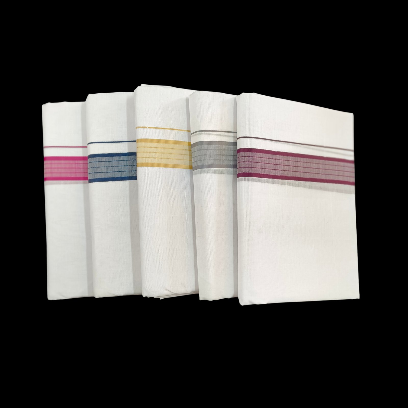 White Double Dhoti - 504214