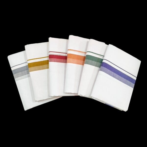 White Double Dhoti - 504216