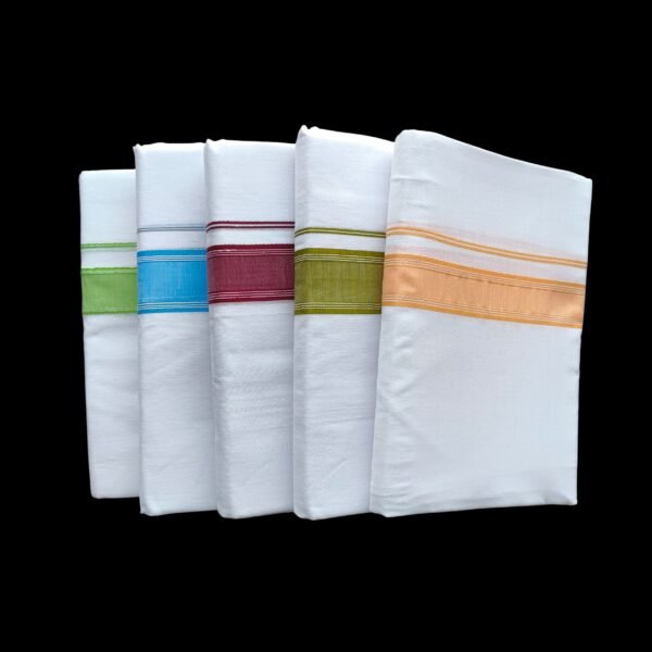 White Double Dhoti - 504014