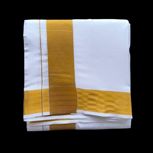 White Double Dhoti - 503034