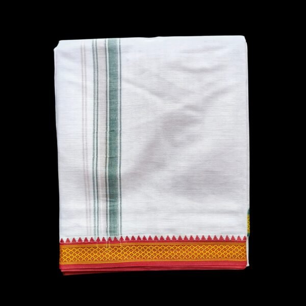 White Double Dhoti - 503031