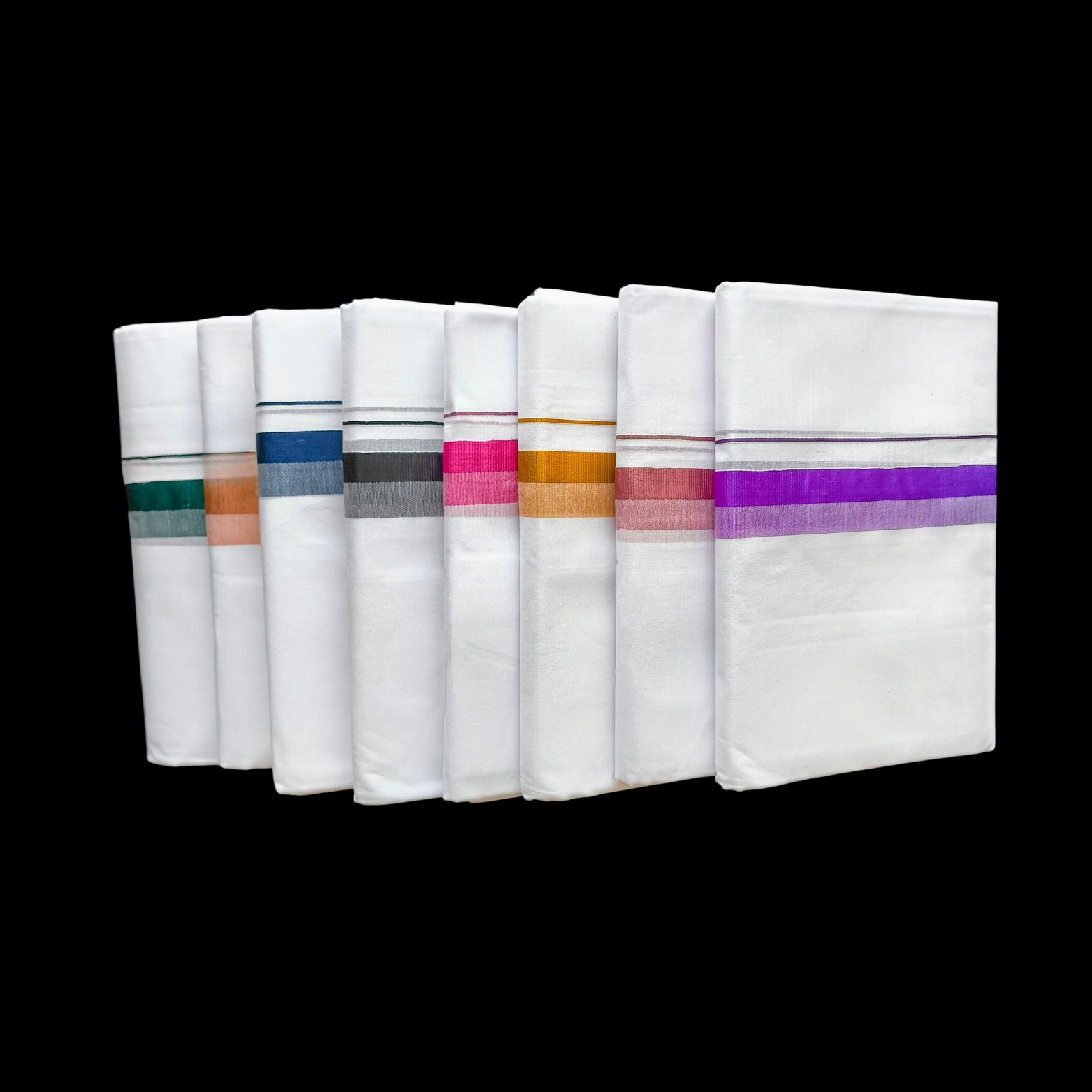 White Double Dhoti - 505055