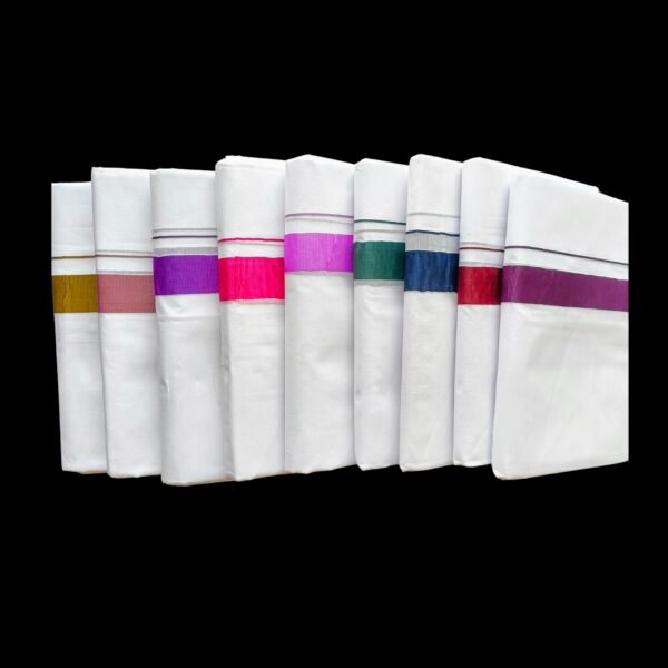White Double Dhoti - 505052