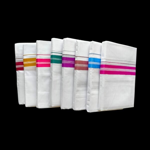 White Double Dhoti - 505056