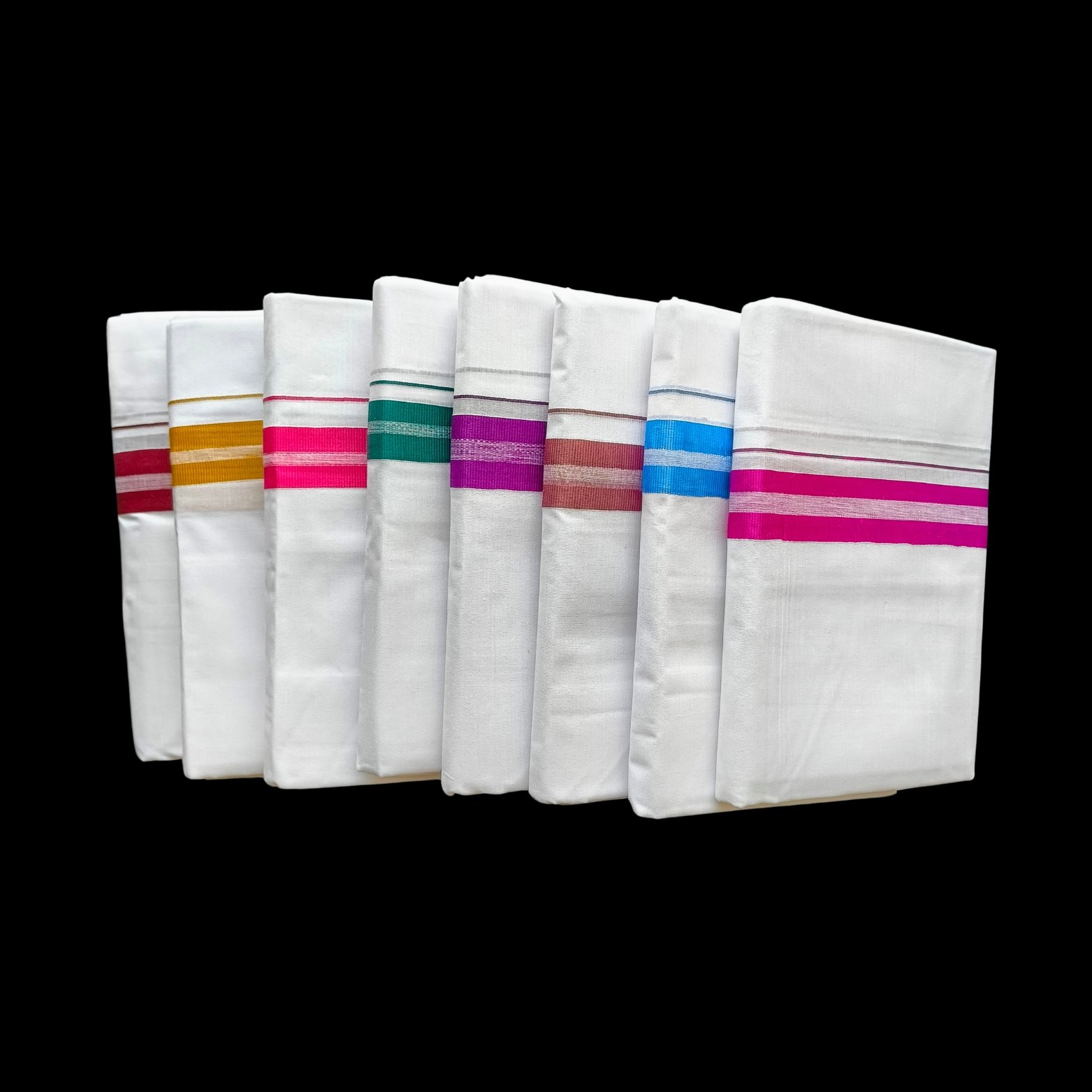 White Double Dhoti - 505056