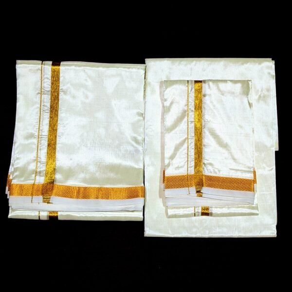 Vegan Silk Wedding Set - Cream - 903042