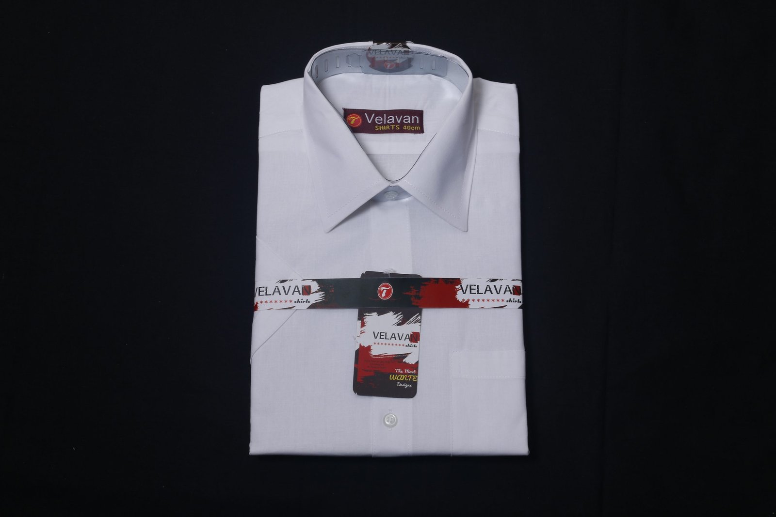 Poly White Half Shirt Size : 40