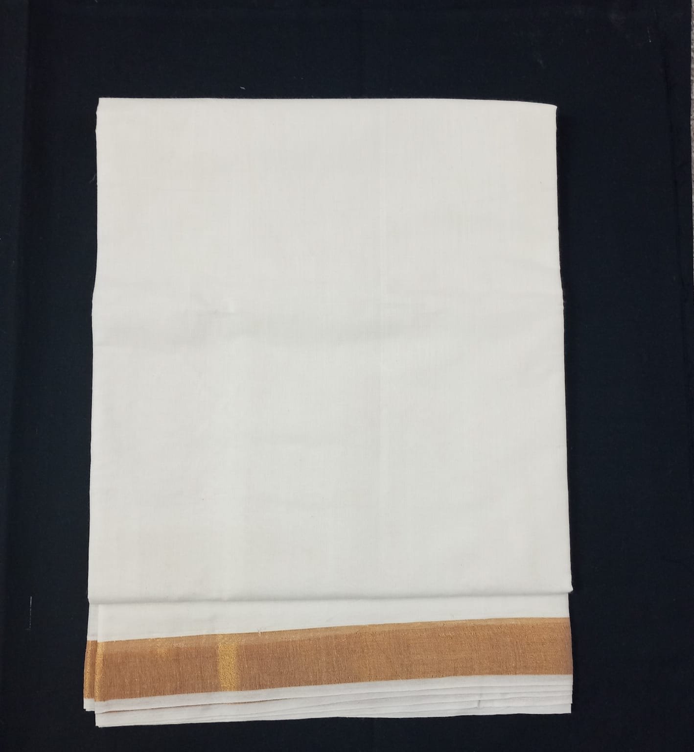 Kerala Full Plain Saree - 6Z3120